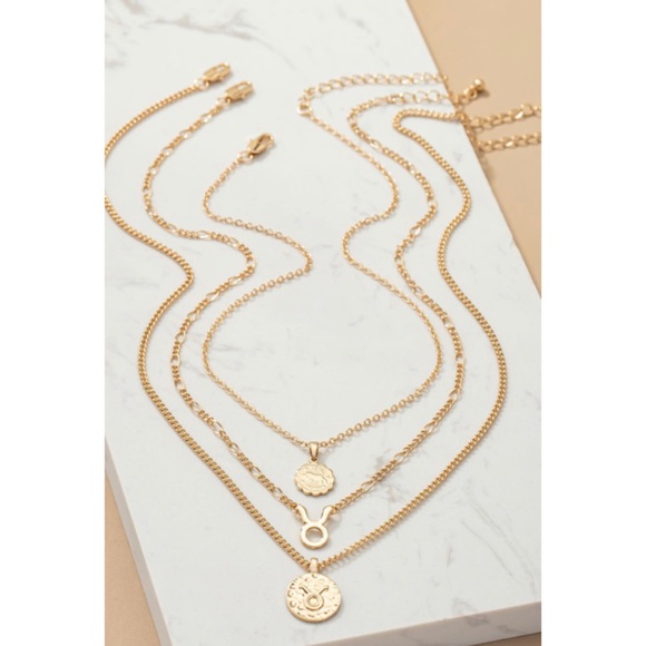 Pisces zodiac layered necklace - Picture 5 of 6